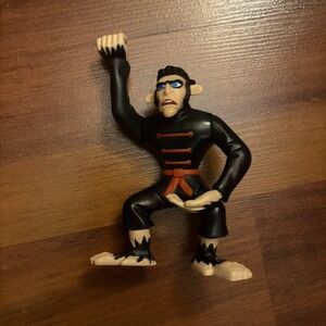 2003‎ Disney Monkey Figure Kung Fu Black Outfit Action Toy